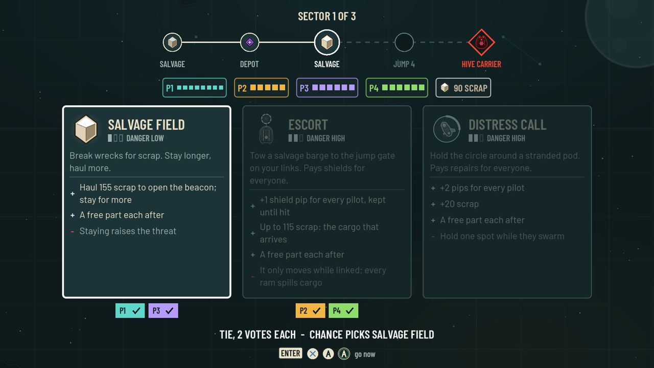 An official Void Runners screenshot